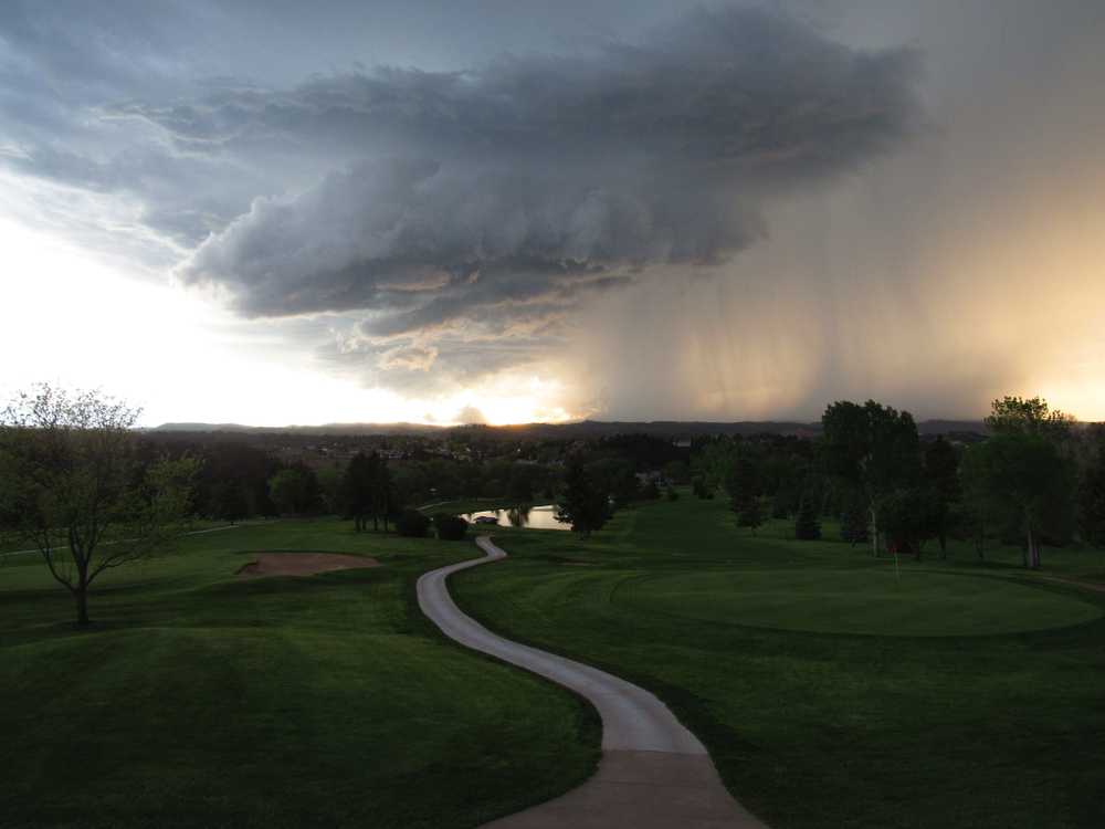 Severe Weather Near a Golf Course
