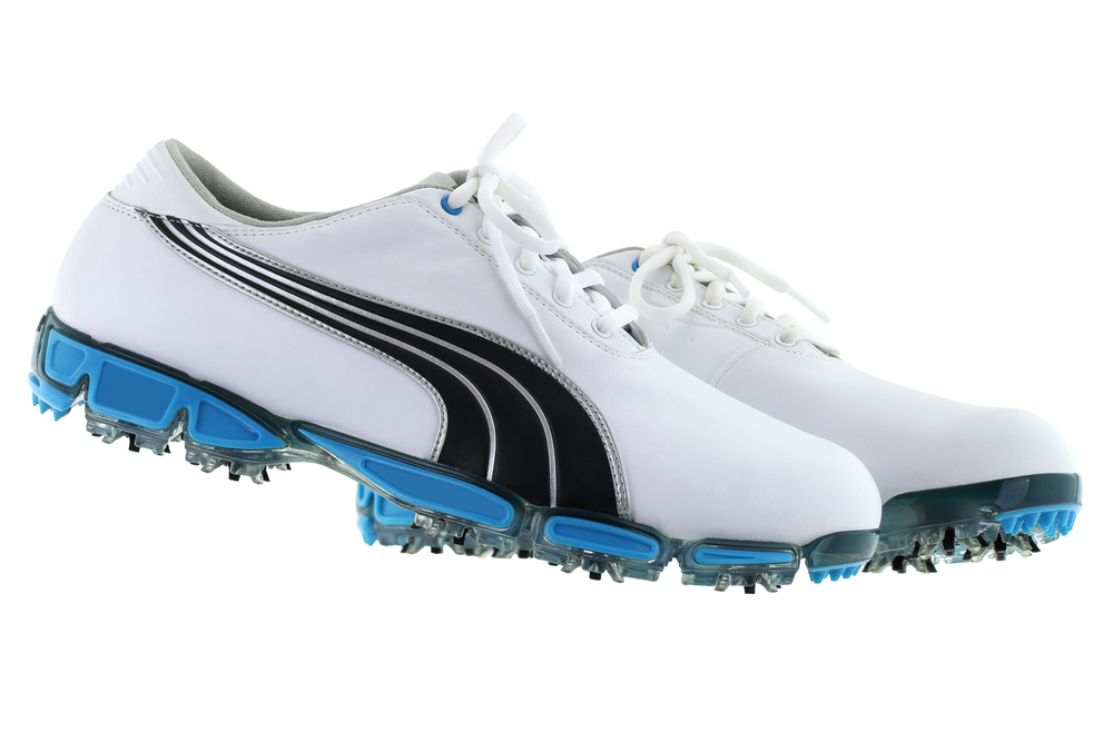 Golf shoes with soft spikes